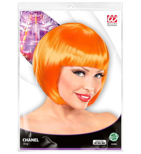 Widmann SRL Oranje boblijnpruik dame