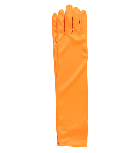 Widmann SRL Oranje handschoenen lang neon
