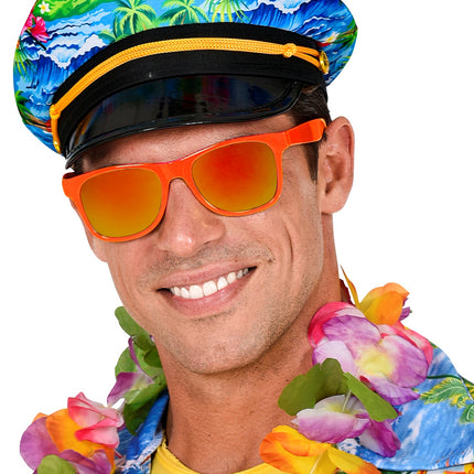 Widmann SRL Oranje karakter bril Blues brother