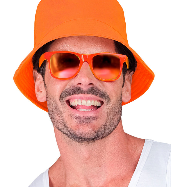 Widmann SRL Oranje karakter bril Blues brother