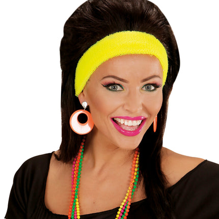 Widmann SRL Oranje oorbellen neon disco