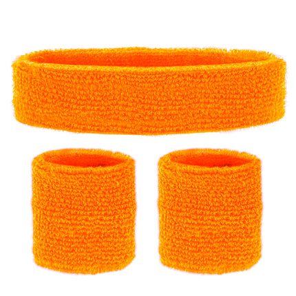 Widmann SRL Oranje zweetbanden set neon