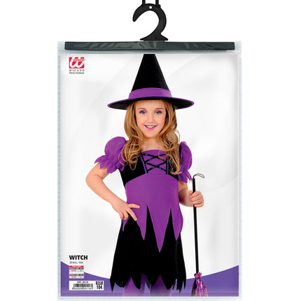 Widmann SRL Paars heksenjurkje voor kinderen