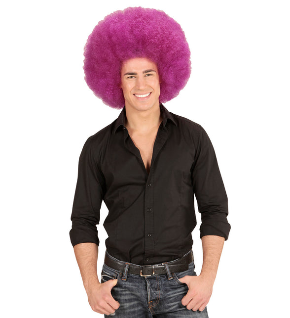 Widmann SRL Paarse oversized Afro pruik