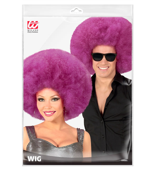 Widmann SRL Paarse oversized Afro pruik