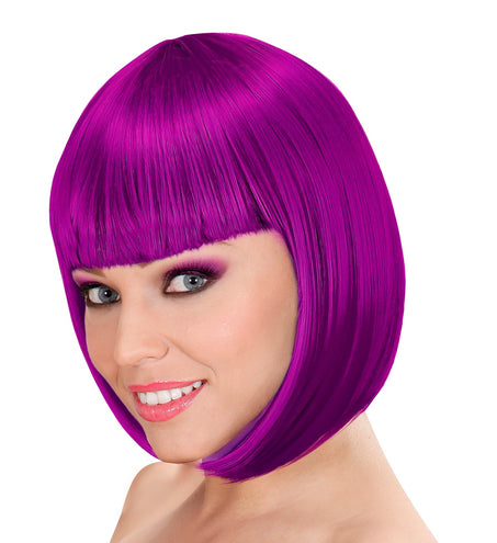 Widmann SRL Paarse pruik Lou Lou