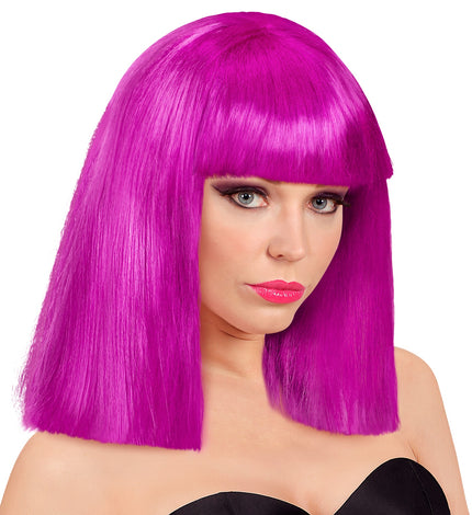 Widmann SRL Paarse pruik showgirl