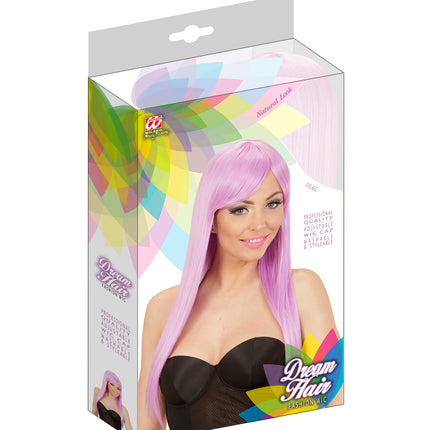 Widmann SRL Paars/Lila fashion pruiken