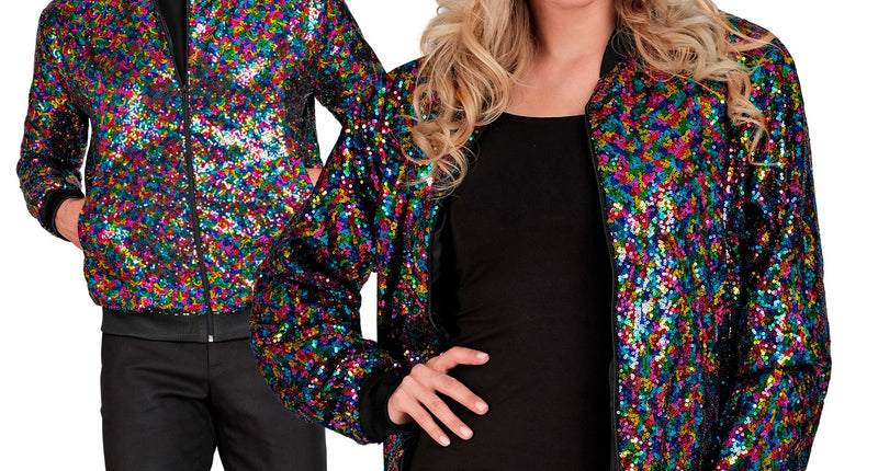 Widmann SRL Pailletten bomberjas dames meerkleurig