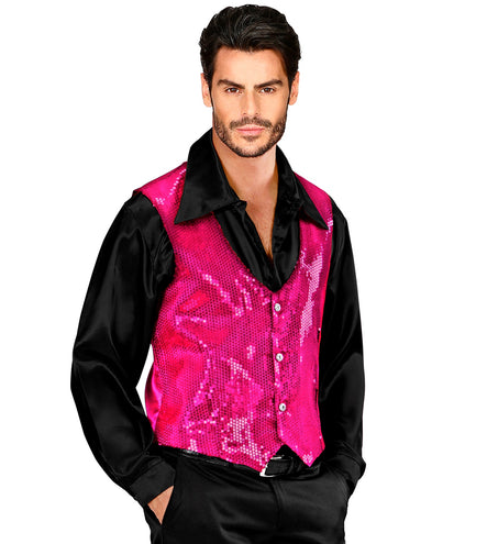 Widmann SRL Pailletten gilet vestje roze