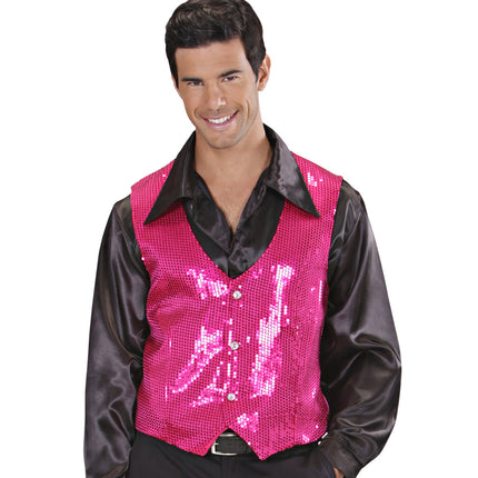 Widmann SRL Pailletten gilet vestje roze