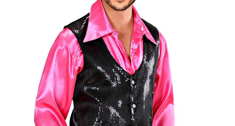 Widmann SRL Pailletten gillet vestje zwart