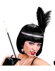 Widmann SRL Pailletten hoofdband Charleston zilver