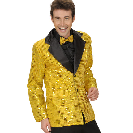 Widmann SRL Pailletten jas goud heren