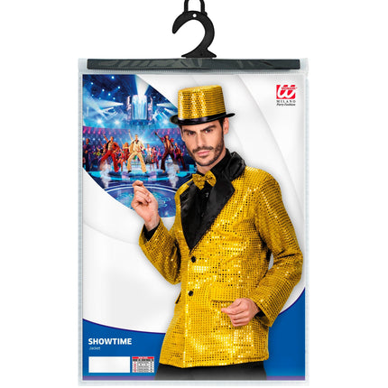 Widmann SRL Pailletten jas goud heren