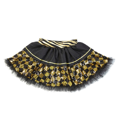 Widmann SRL Pailletten petticoat in zwart goud