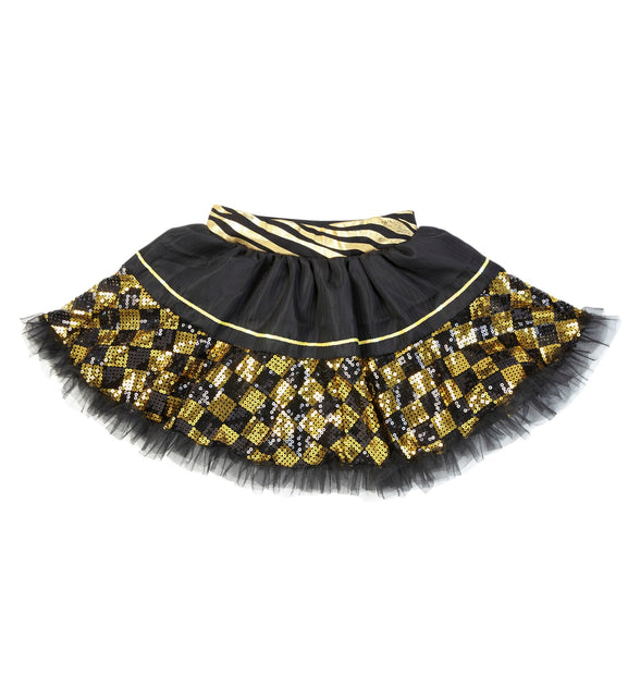 Widmann SRL Pailletten petticoat in zwart goud