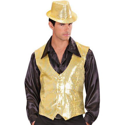 Widmann SRL Pailletten vest man goud