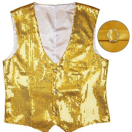 Widmann SRL Pailletten vest man goud