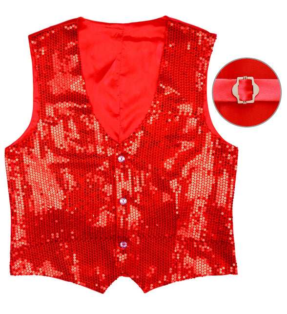 Widmann SRL Pailletten vest man rood