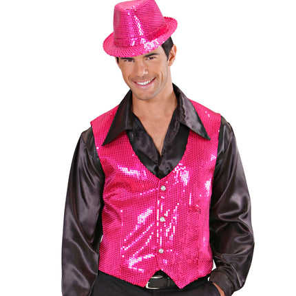 Widmann SRL Pailletten Vest Man Roze