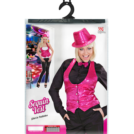 Widmann SRL Pailletten vestje dames roze