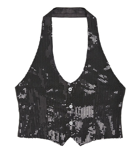 Widmann SRL Pailletten vestje dames zwart