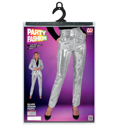 Widmann SRL Paillettenbroek dames Mara zilver