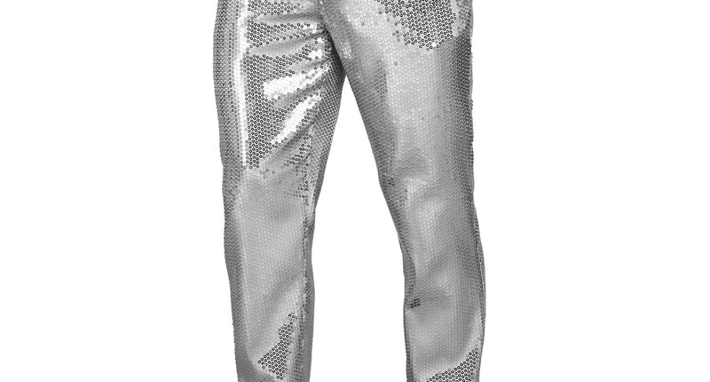 Widmann SRL Paillettenbroek Frank heren zilver