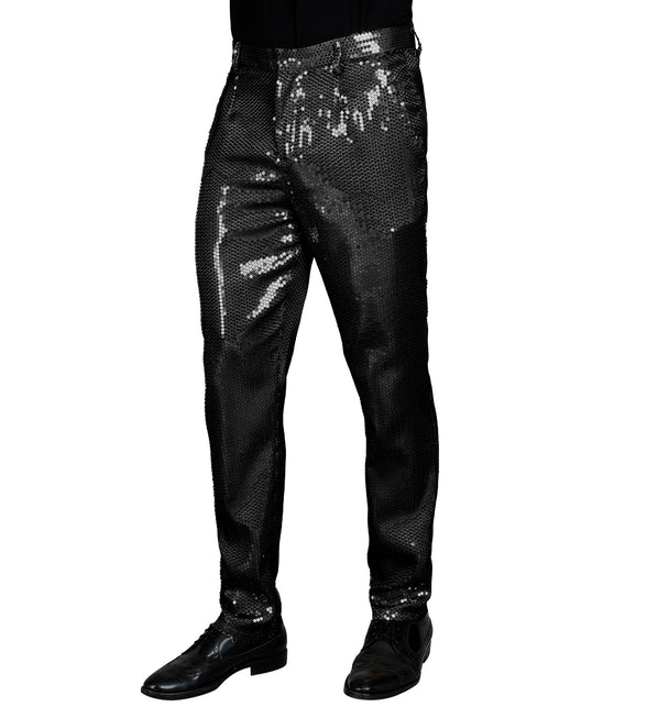 Widmann SRL Paillettenbroek Frank heren zwart