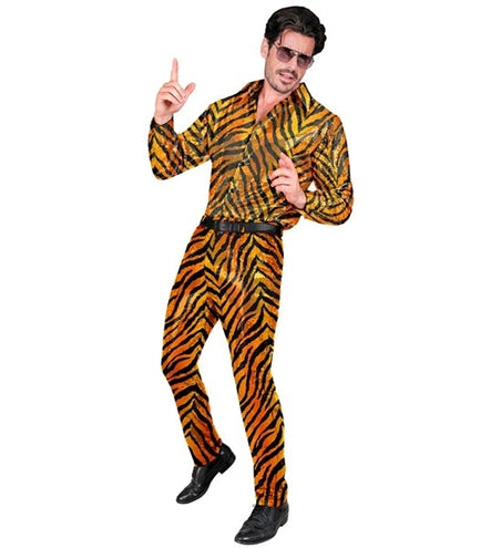 Widmann SRL Paillettenbroek heren tijger