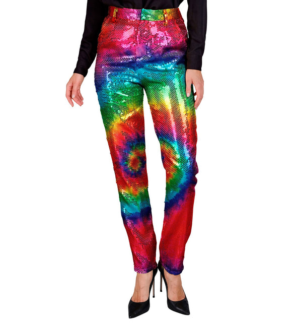 Widmann SRL Paillettenbroek Mara tie dye