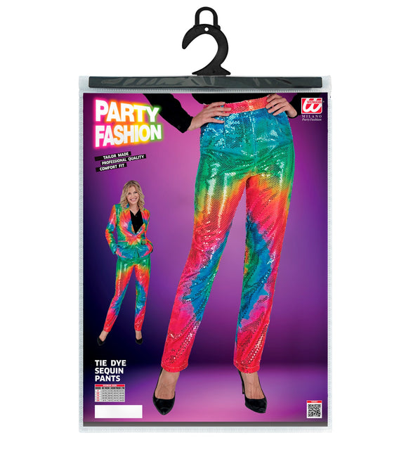 Widmann SRL Paillettenbroek Mara tie dye