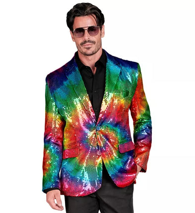 Widmann SRL Paillettencolbert tie dye