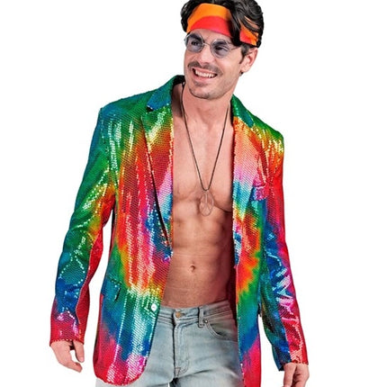 Widmann SRL Paillettencolbert tie dye