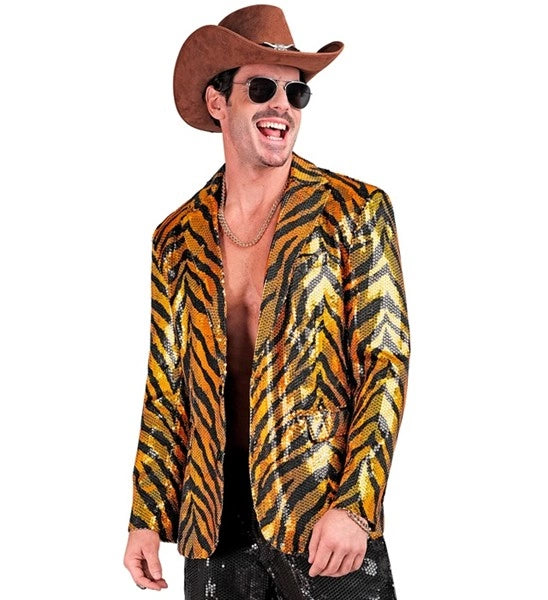 Widmann SRL Paillettencolbert tijger