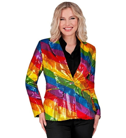 Widmann SRL Paillettenjas regenboog