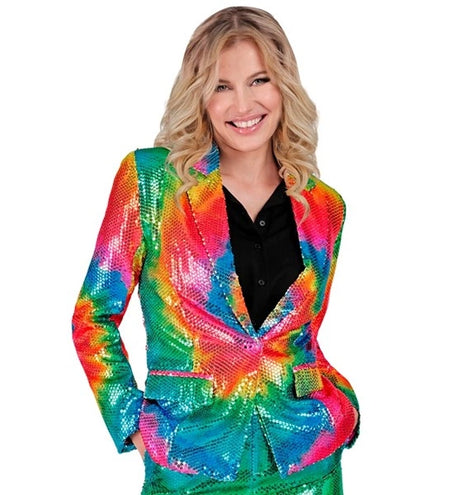 Widmann SRL Paillettenjas tie dye