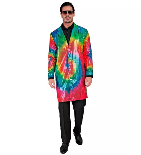 Widmann SRL Paillettenjas tie dye Reggae