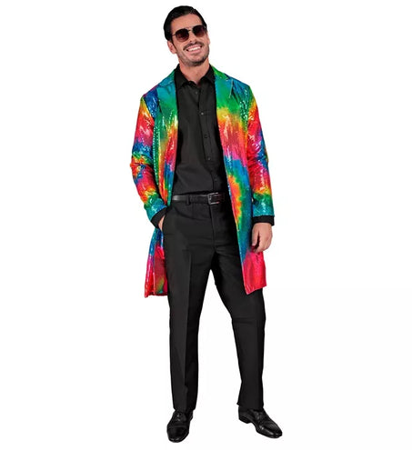 Widmann SRL Paillettenjas tie dye Reggae