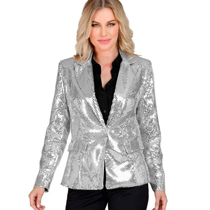 Widmann SRL Paillettenjas zilver Huby