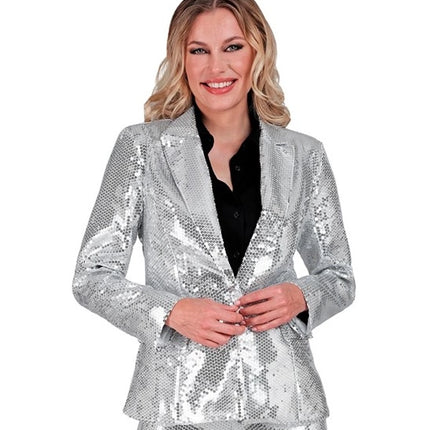 Widmann SRL Paillettenjas zilver Huby