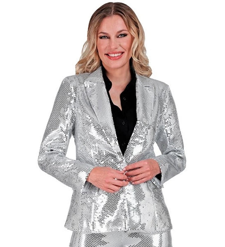 Widmann SRL Paillettenjas zilver Huby