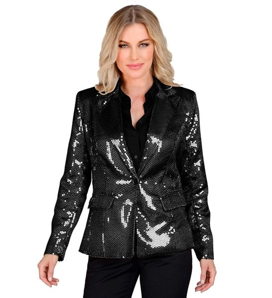 Widmann SRL Paillettenjas zwart Dano