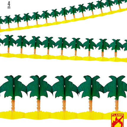 Widmann SRL Palmboom slingers als decoratie