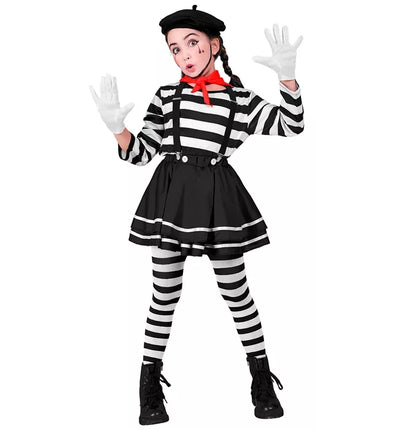 Widmann SRL Pantomime meisje kostuum Lara kind