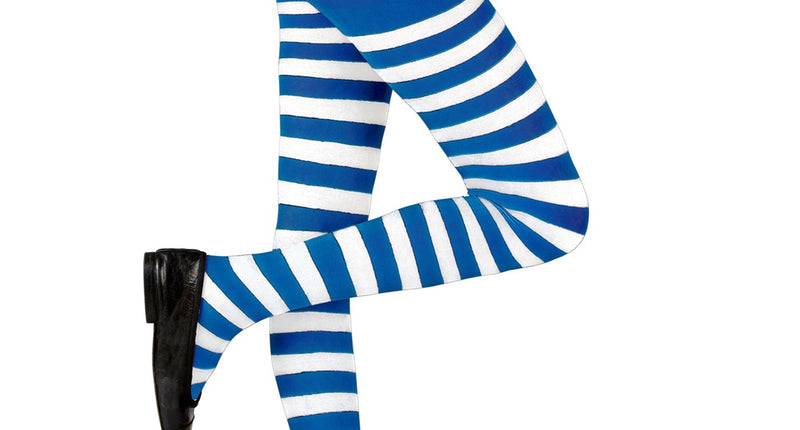 Widmann SRL Panty wit blauw gestreept kind