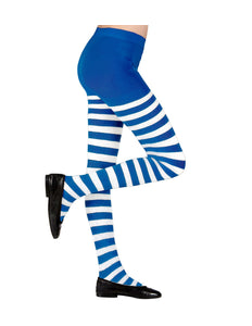 Widmann SRL Panty wit blauw gestreept kind