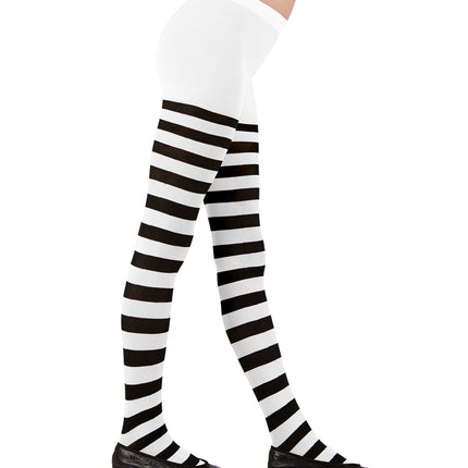 Widmann SRL Panty wit zwart gestreept kind