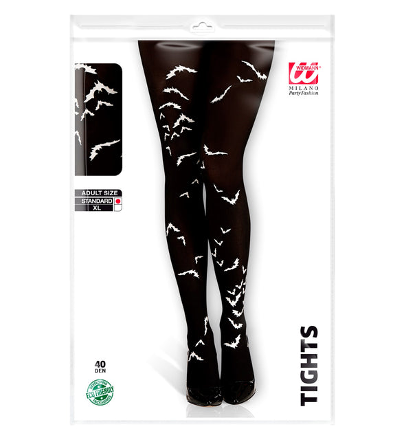 Widmann SRL panty zwart met vleermuis